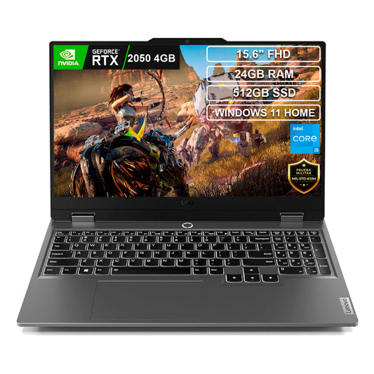 Portátil Gamer Lenovo LOQ Core i5 12450HX 24gb 512GB RTX2050