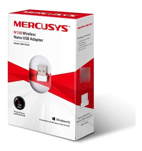 Adaptador De Red Wifi Usb Nano 150mbps Mw150us Mercusys