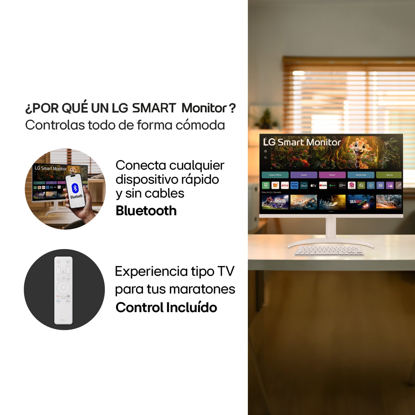 Monitor Smart LG 32SR75U 32” 4K UHD webOS USB Typo-C