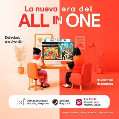 Monitor LG 27U511SA Smart 27 IPS Bluetooth WebOs