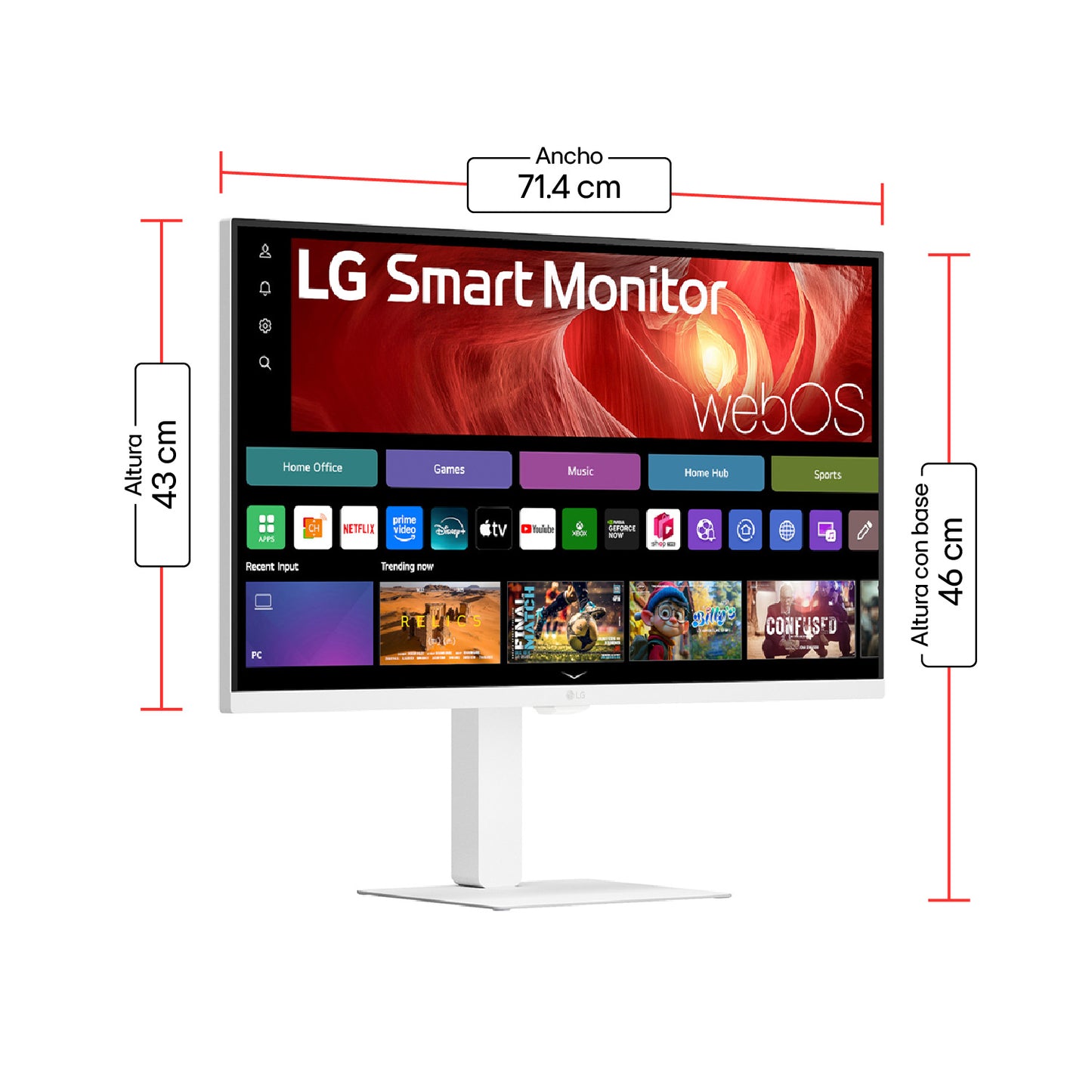 Monitor LG 32U720SA Smart 32 VA 4K UHD WebOs