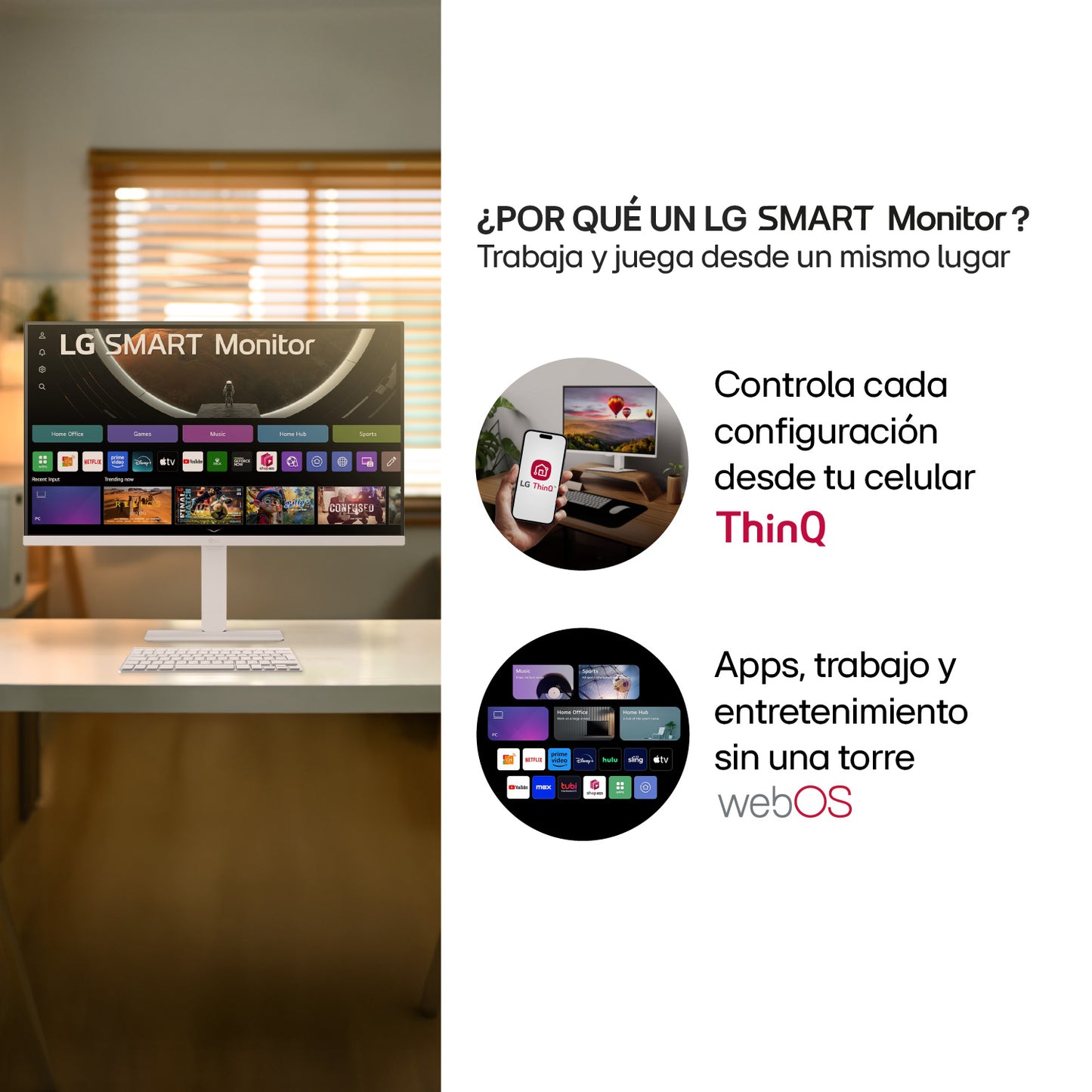 Monitor LG 32U720SA Smart 32 VA 4K UHD WebOs