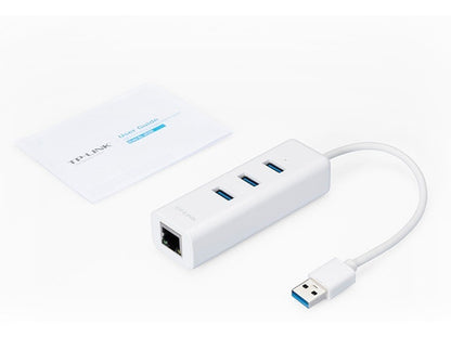 Tp-link, Hub Usb 3.0 2en1: 3 Usb + 1 Ethernet Gigabit, Ue330