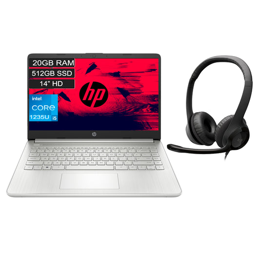 Portátil Hp 14-dq5016la Corei5 1235u 20gb 512gb HD 14 Combo