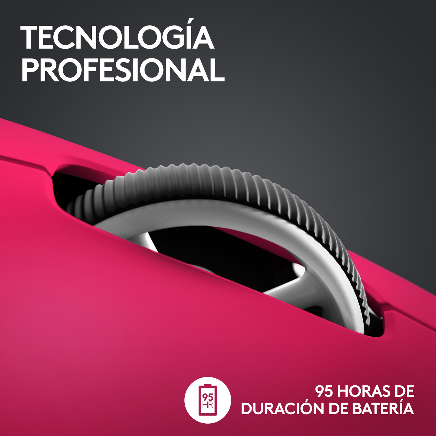 Mouse Logitech Gamer Inalámbrico Pro X SUPERLIGHT 2 Magenta