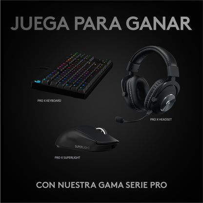 Mouse Gamer Inalambrico Logitech Pro Series Pro X Negro