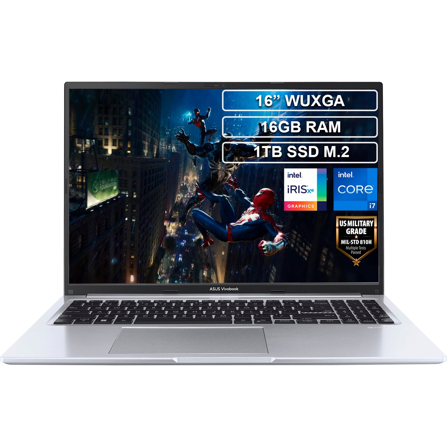Portátil Asus X1605ZA Core i7 12700H 16GB 1TB Vivobook 16