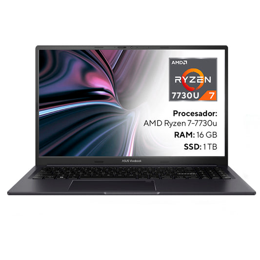 Portátil Asus M3504ya Ryzen 7-7730u 16gb 1tb 15.6 Fhd Negro