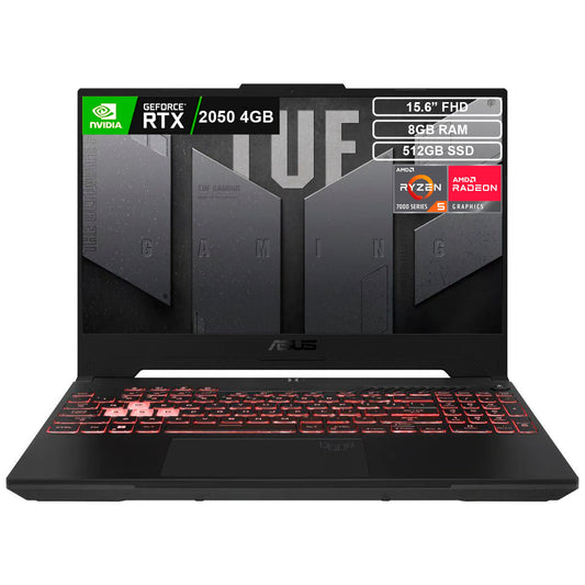 Portátil Gamer Asus Tuf A15 Ryzen 5 7535HS 8gb 512GB RTX2050