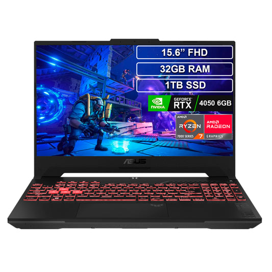 Portátil ASUS TUF GAMING A15 Ryzen 7 7435HS 32GB 1TB RTX4050