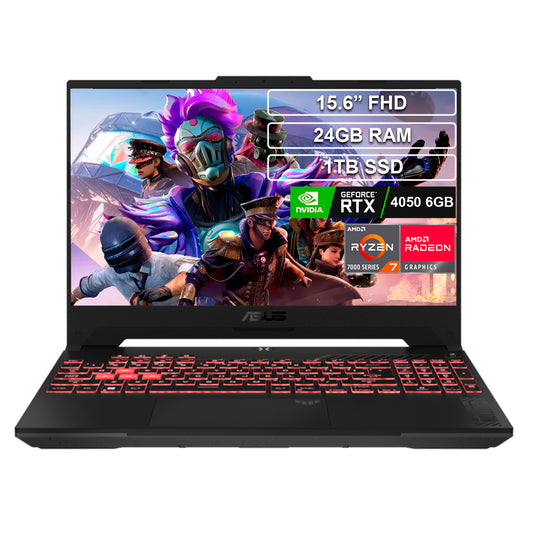 Portátil ASUS TUF GAMING A15 Ryzen 7 7435HS 24GB 1TB RTX4050