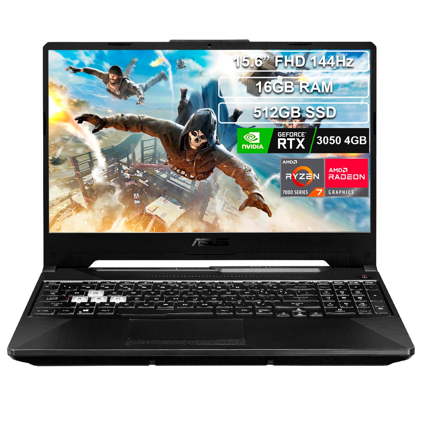Portátil Gamer Asus Tuf A15 Ryzen 7 7435HS 16GB 512GB RTX