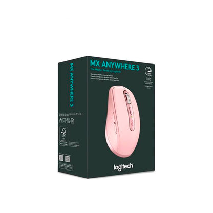 Mouse inalámbrico Logitech MX ANYWHERE 3S Recargable - Rosa