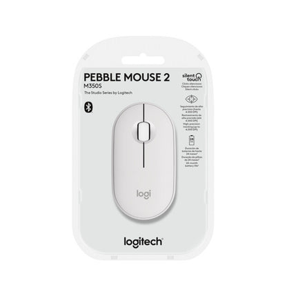 Mouse Logitech Pebble M350s Inalámbrico Bluetooth Usb Blanco