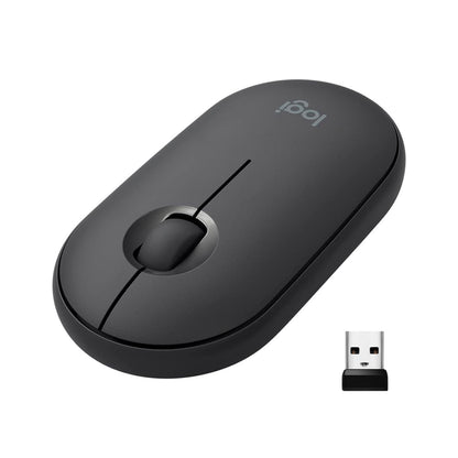 Mouse Inalámbrico Logitech Pebble M350S Negro