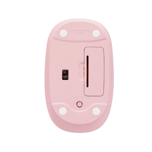 Mouse Logitech M196 Inalámbrico Bluetooth Rosado