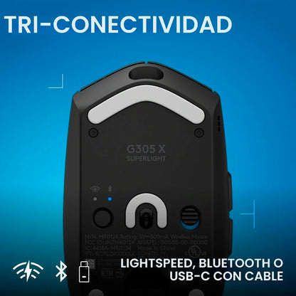 Mouse Gamer Logitech G305 X Inalámbrico Lightspeed - Negro