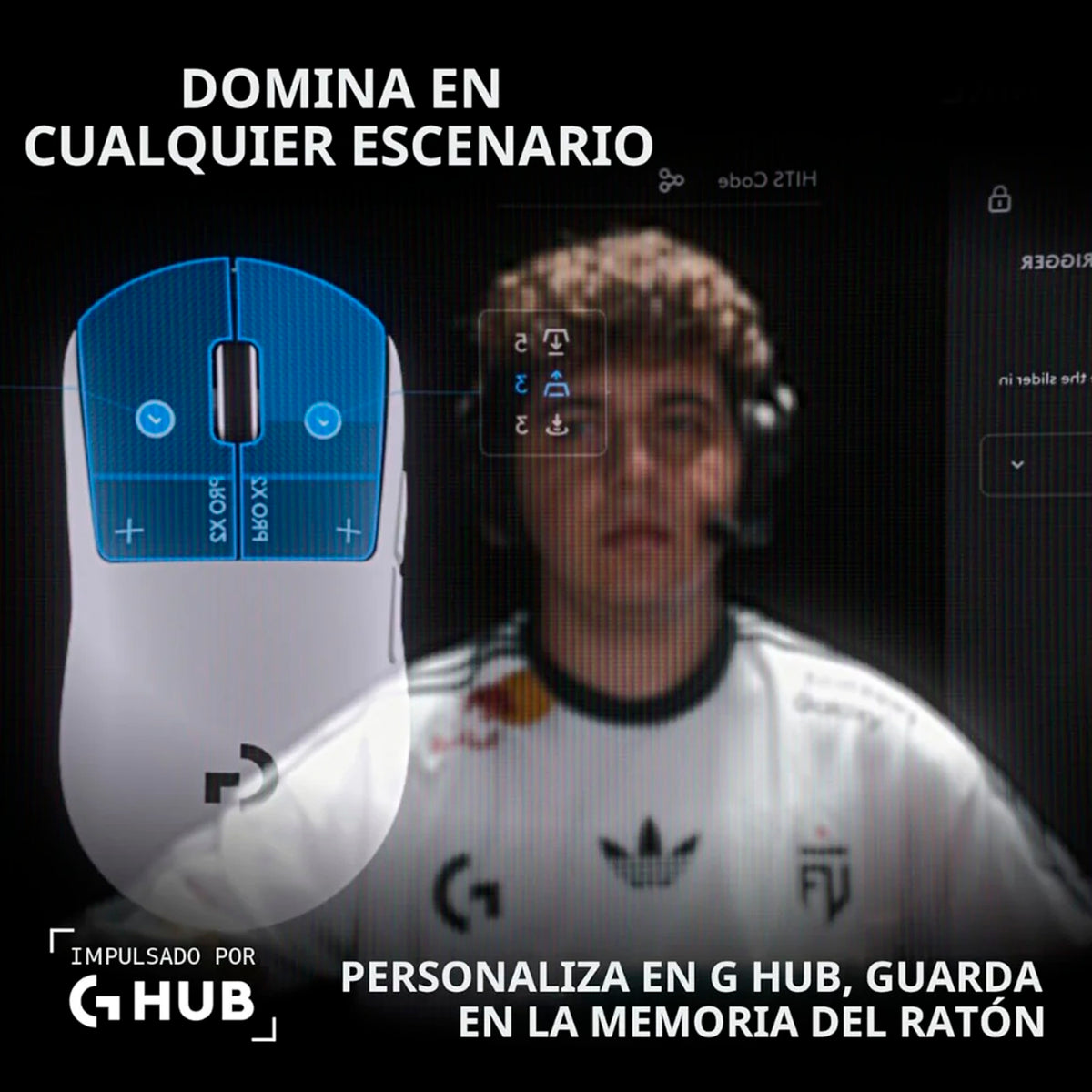 Mouse Gamer Logitech G PRO X2 SUPERSTRIKE Inalámbrico