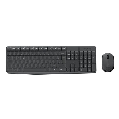 Combo Teclado y Mouse Logitech Mk235 Inalámbrico Negro