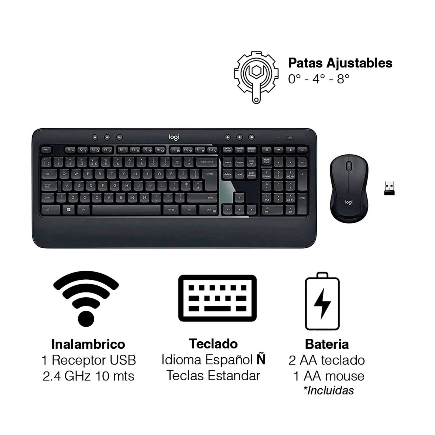 Combo Teclado Y Mouse Inalambrico Logitech Mk540