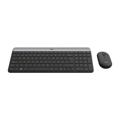 Combo Teclado y Mouse Logitech MK470 Slim inalámbricos Negro