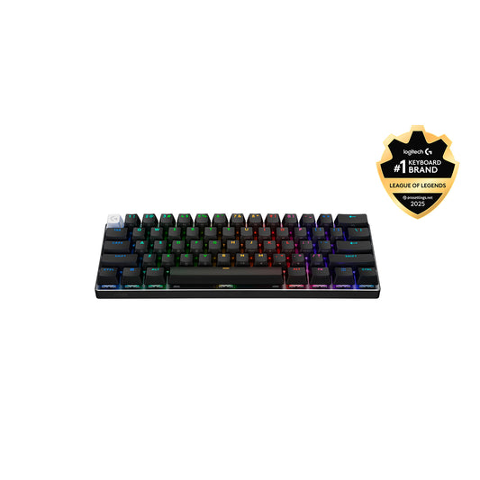 Teclado Gaming Logitech Pro X 60 LIGHTSYNC 60% RGB - Negro