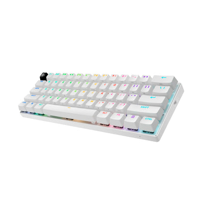 Teclado Gaming Logitech Pro X 60 LIGHTSYNC 60% RGB - Blanco