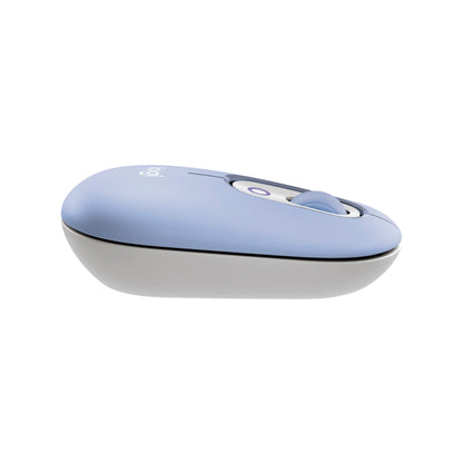 Combo Teclado y Mouse Logitech Pop Icon Lila y Blanco
