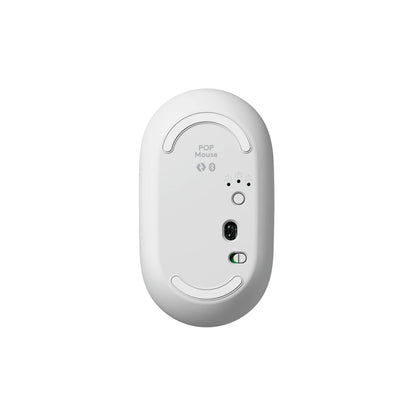 Combo Teclado y Mouse Logitech Pop Icon Blanco y naranja