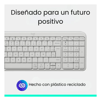 Teclado inalámbrico Logitech K250 Bluetooth - Blanco