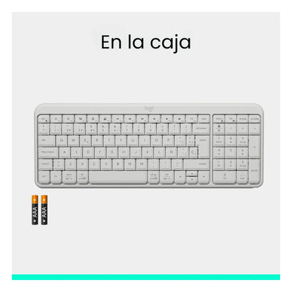 Teclado inalámbrico Logitech K250 Bluetooth - Blanco