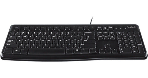 Teclado Logitech K120 Qwerty Español España Color Negro