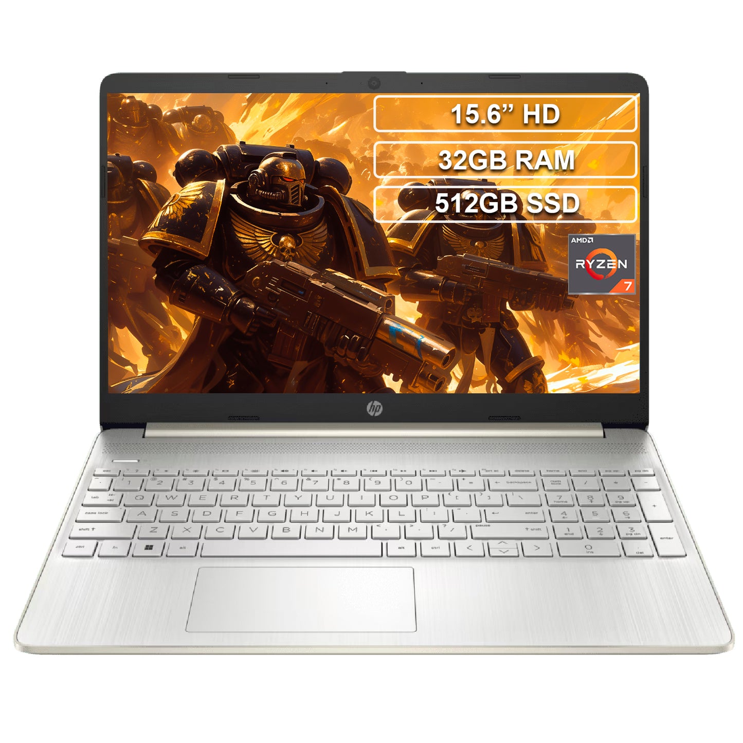 Portátil HP 15-ef2525la Ryzen 7 5700U 32GB 512GB HD 15.6”
