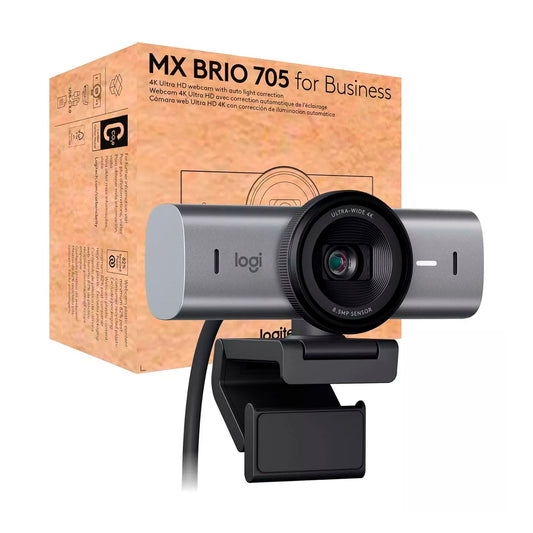 Cámara Web Logitech MX BRIO 705 For Business Premium Ai 4K