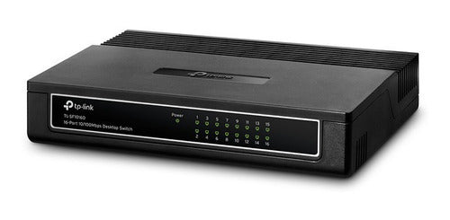 Switch Escritorio Tp-link Tl-sf1016d 16 Puertos 10/100mbps