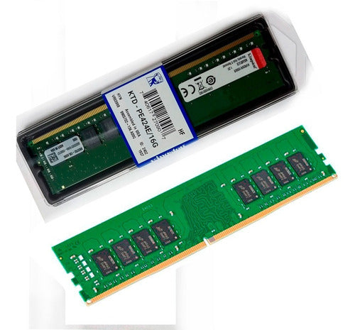 Memoria Ram 16gb Para Pc Torre Ddr4 2400 Kingston Escritorio