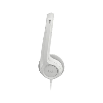Audífonos / Diadema Con Micrófono Logitech Usb H390 Blanca