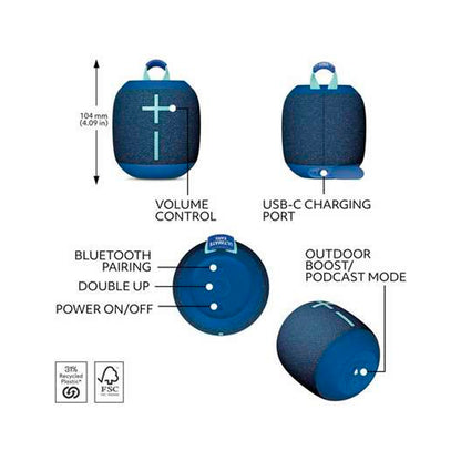 Parlante Ultimate Ears Wonderboom 4 Bluetooth Azul