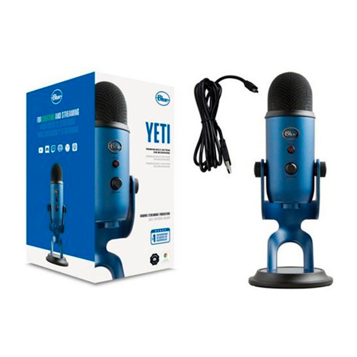 Micrófono Logitech Yeti Gaming Usb Midnight Blue