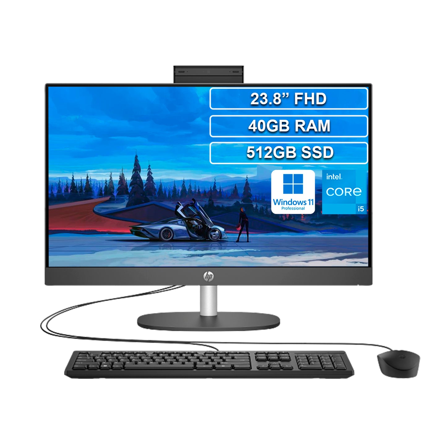 Todo en uno AIO HP 240 G10 Core i5 1335U 40GB 512GB W 11 Pro