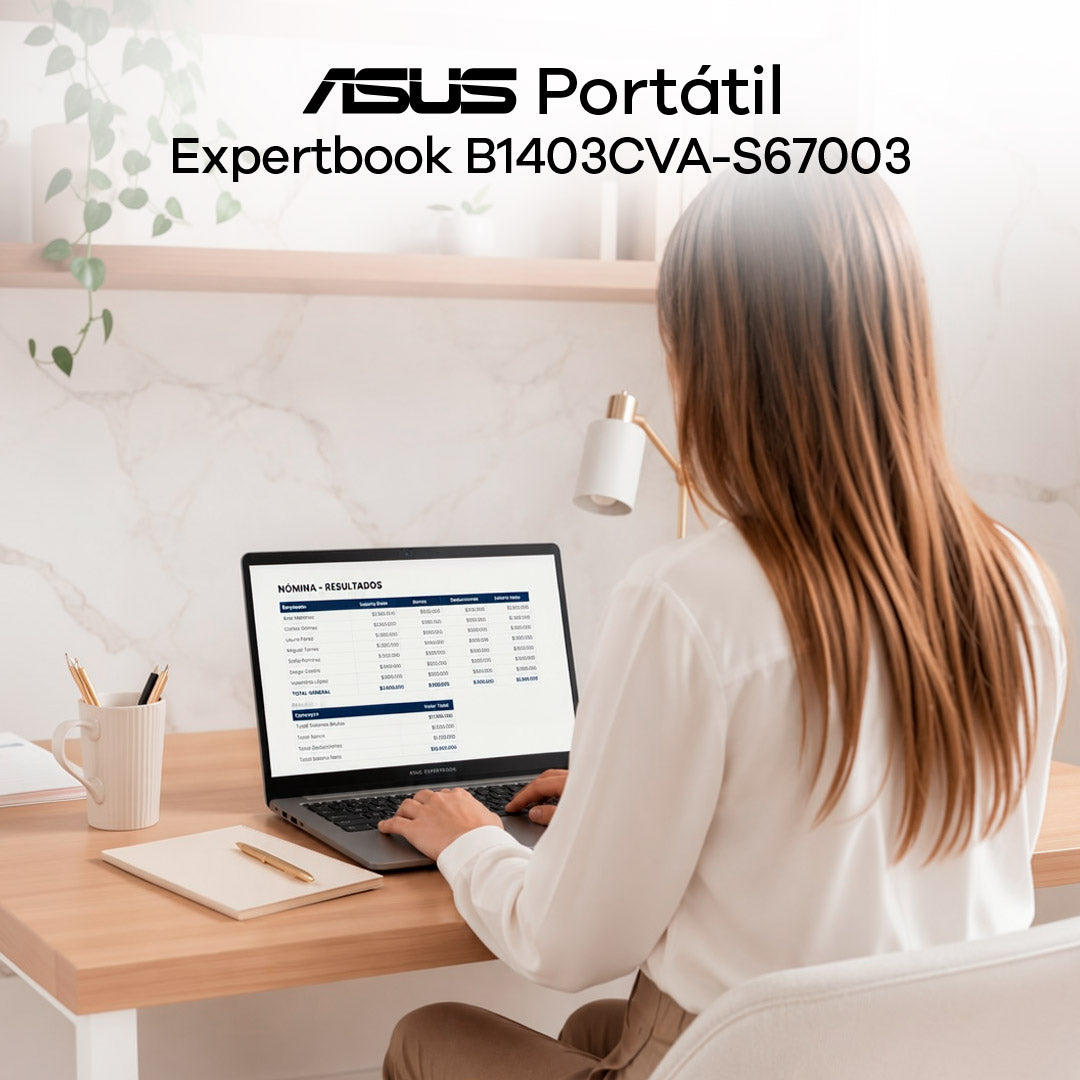 Portatil Asus expertbook Intel core 7 240H 16GB 512GB 14" FHD Táctil