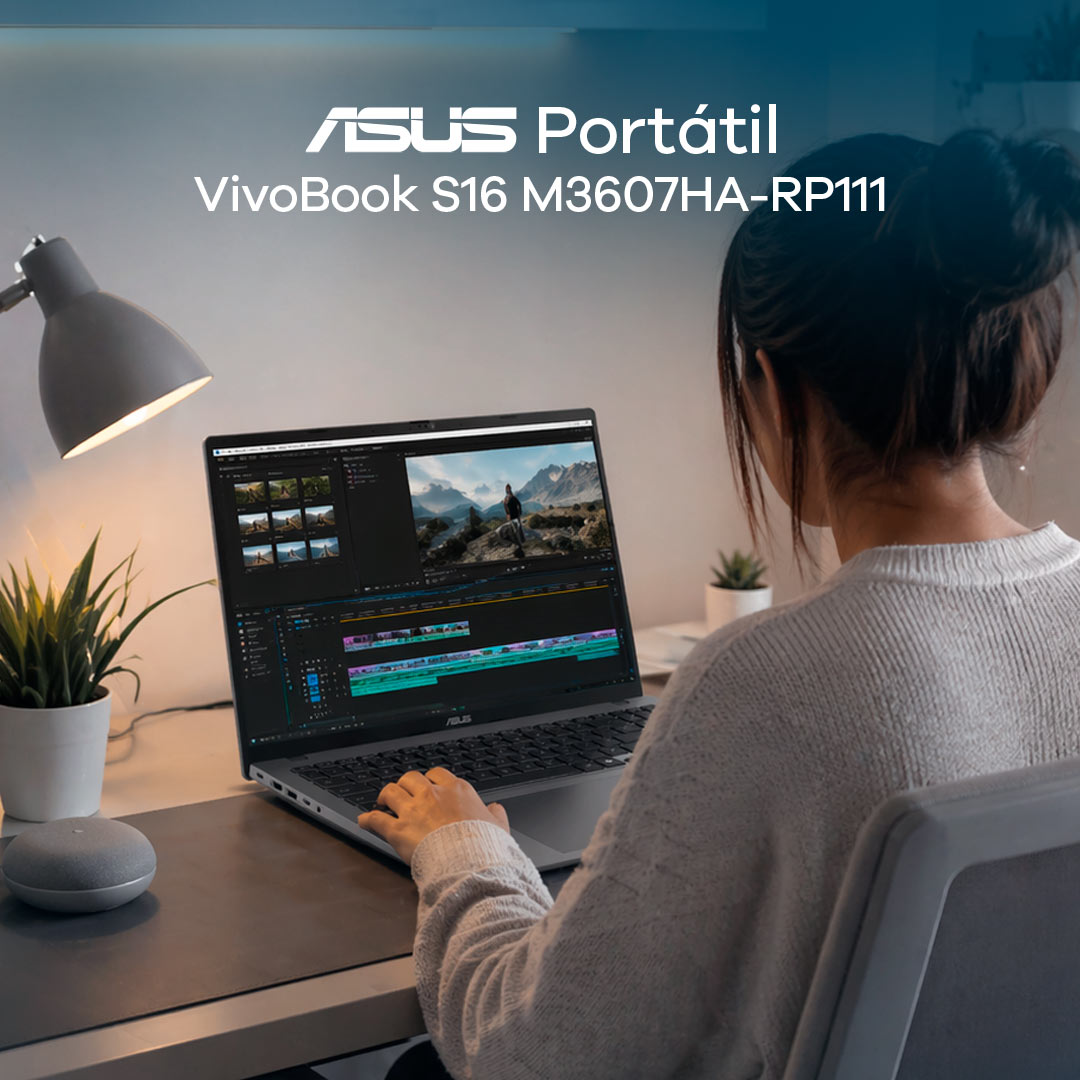 Portatil Asus Vivobook S16 M3607HA Ryzen 9 270 16GB 512GB 16"