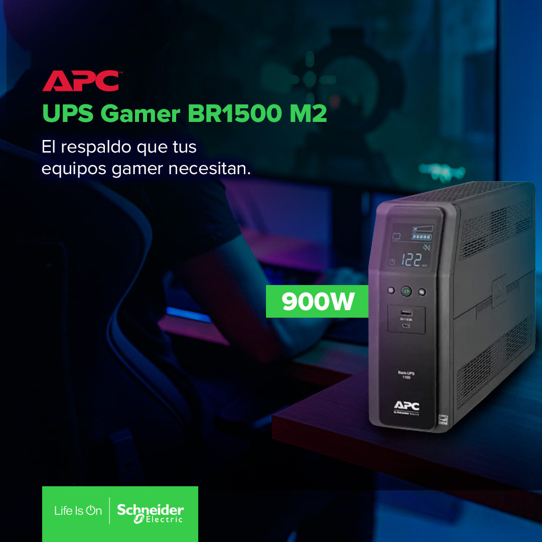 Apc Back-ups Pro Br1500m2-lm 1500va 10 Tomas 1 Usb Rj45