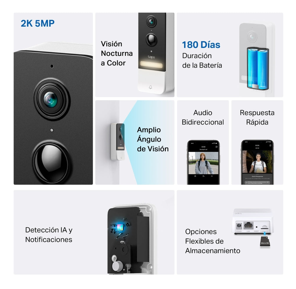 Cámara De seguridad Inteligente Tapo Tp-link D230s1 2k 5mp
