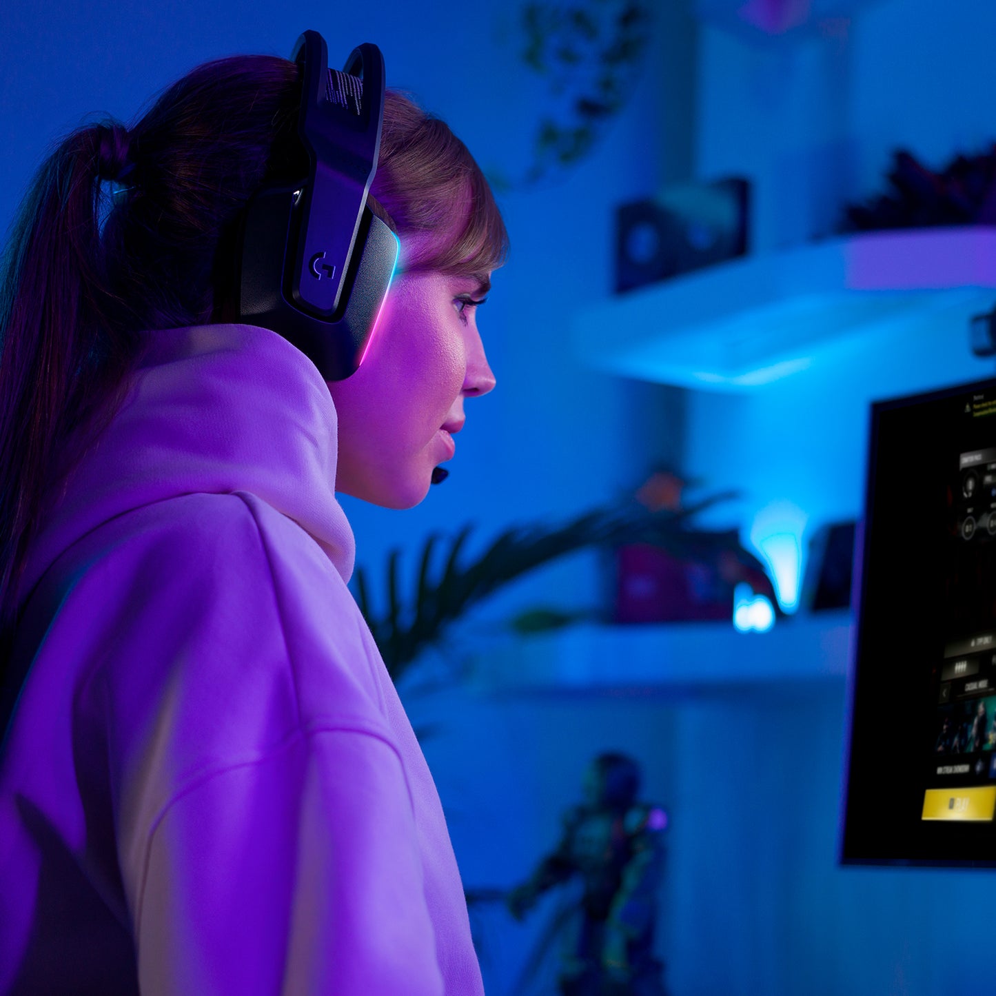 Logitech G733 Diadema Gamer Inalámbrica Rgb Usb Lightspeed