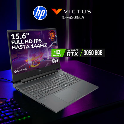 Portatil HP Victus Gaming Ryzen 7 7445HS 8GB 512GB RTX 3050