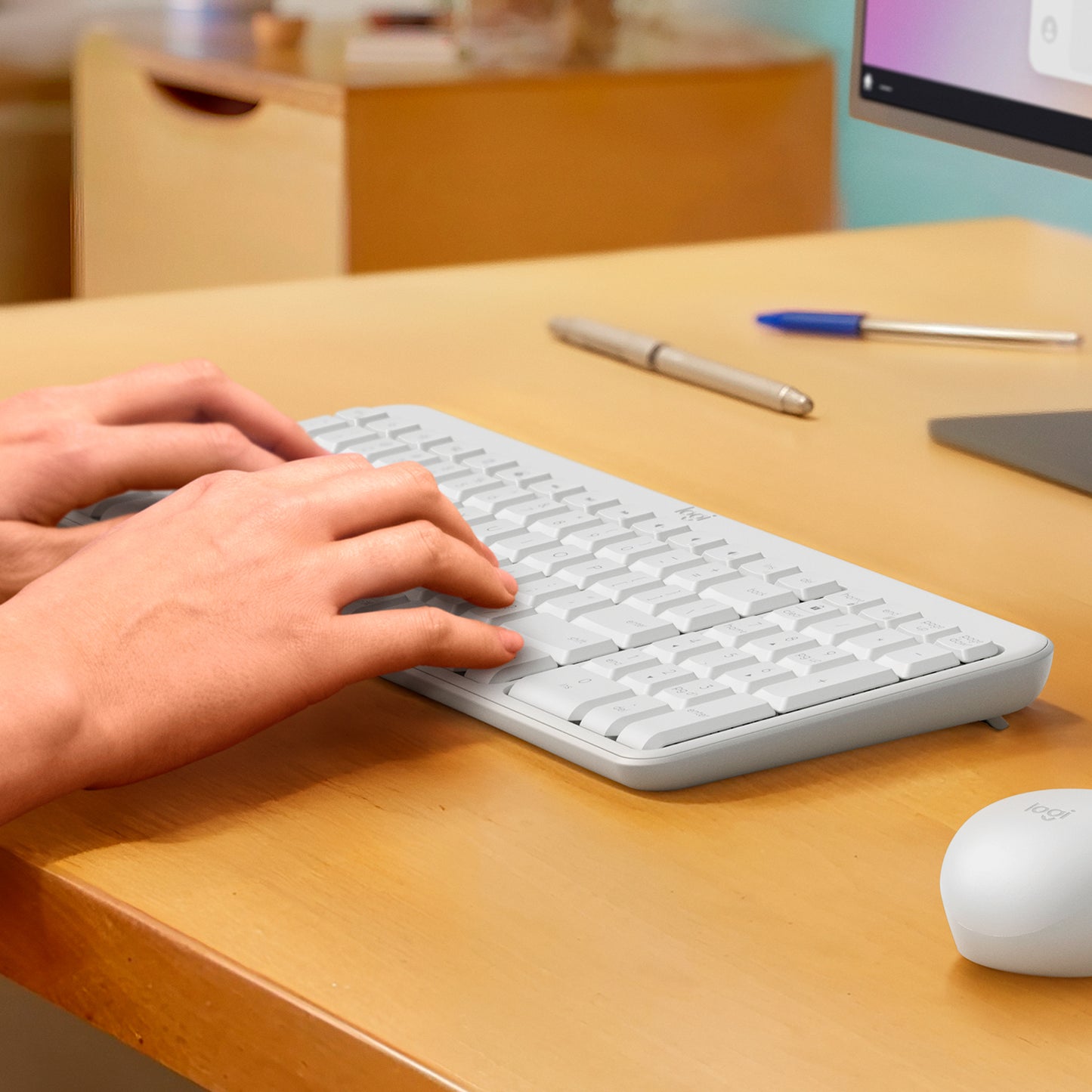 Teclado inalámbrico Logitech K250 Bluetooth - Blanco