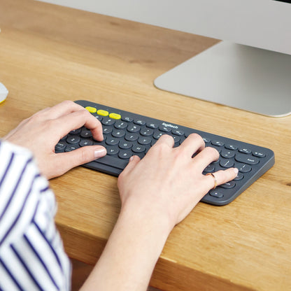 Teclado Inalámbrico Logitech K380s Bluetooth Pebble Negro