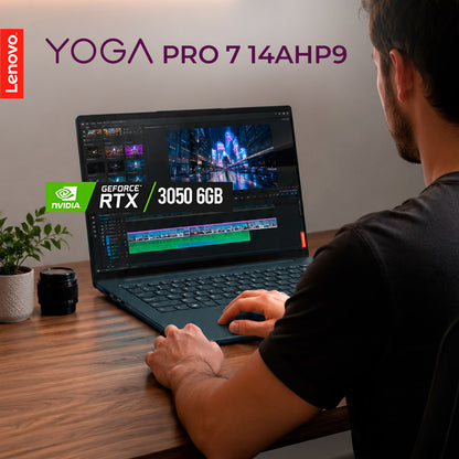 Portátil Lenovo Yoga Pro Ryzen 7 8845HS 16GB 1TB RTX 3050 14.5"