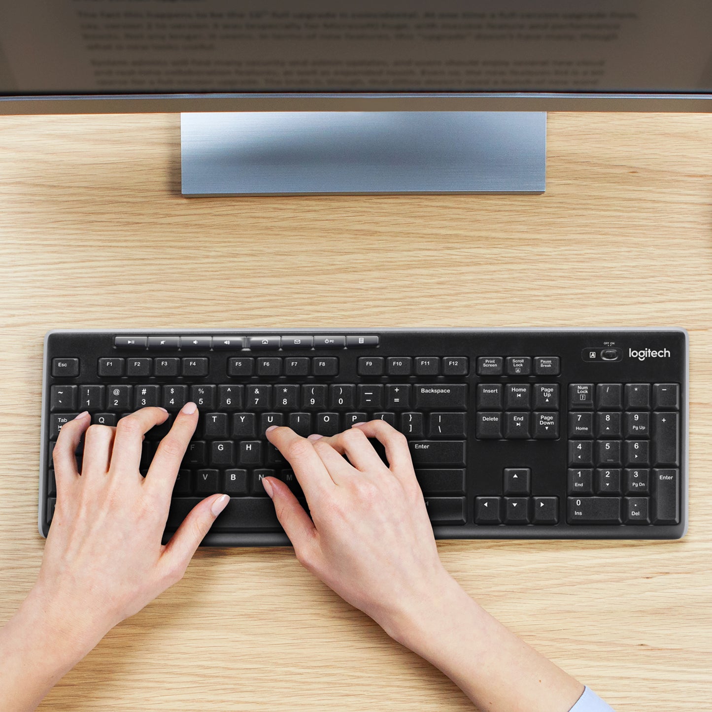 Combo Logitech Mk270 Mouse Y Teclado Inalambrico